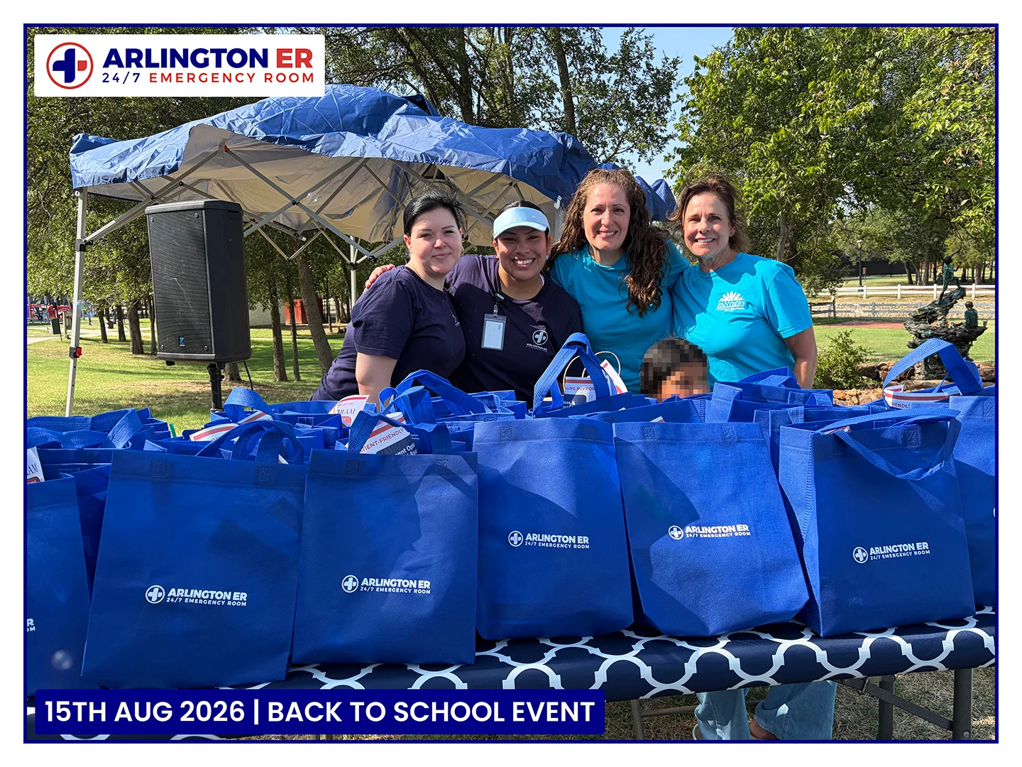 Arlington ER & Pantego team at Back to School event