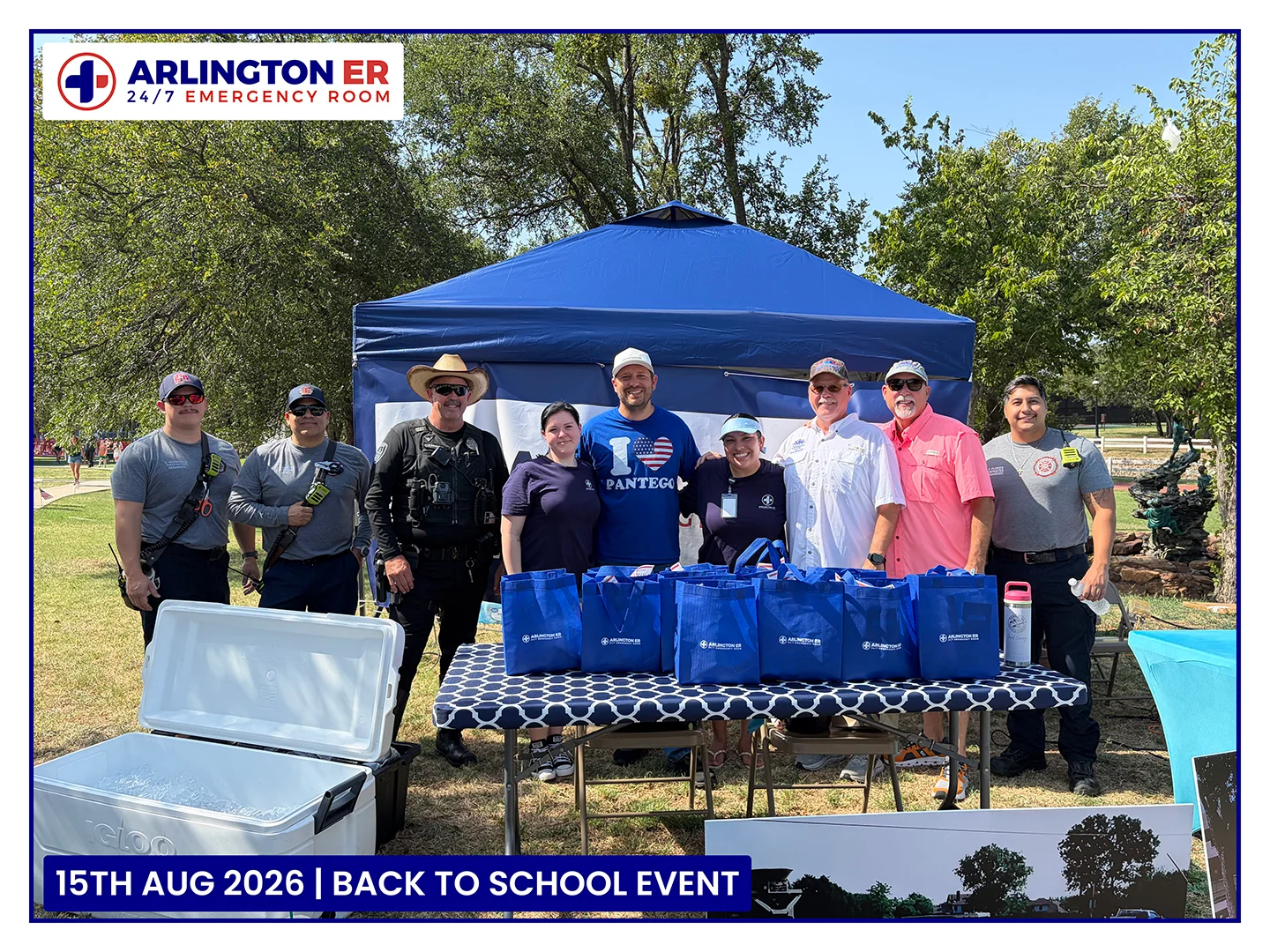 Arlington ER team at the 2026 Back to School event