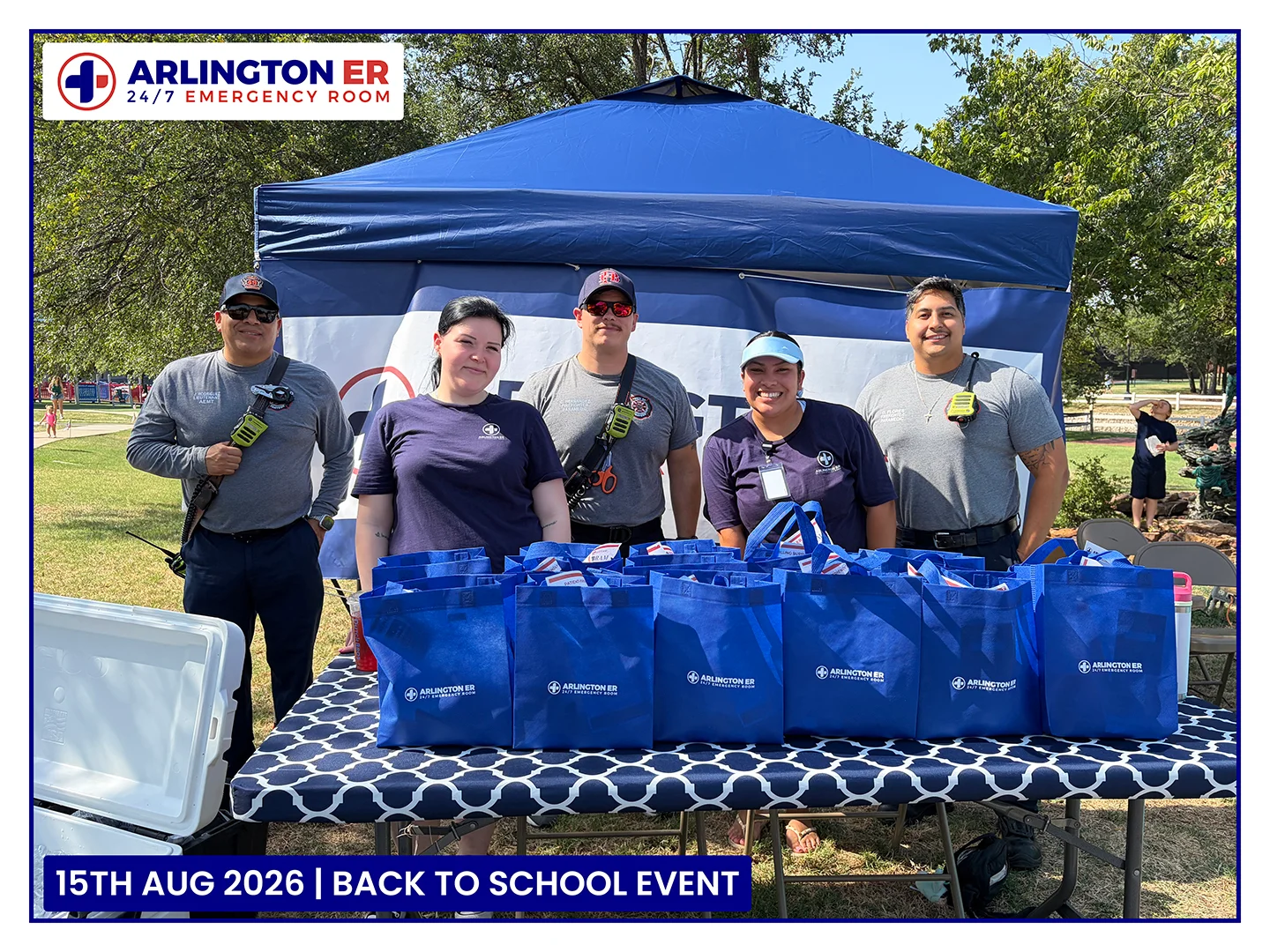 Arlington ER team at the Back to School 2026 event