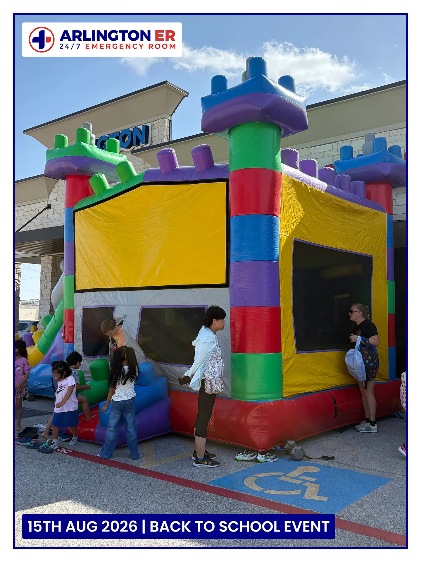Fun Time of Kids at Arlington ER at Back to School event